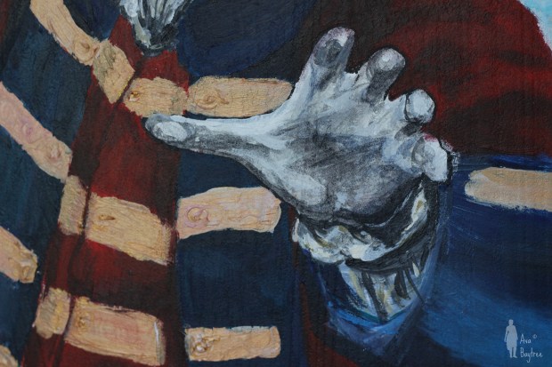 Scottish Limerence detail hand